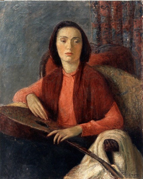 Giuseppina with lute graphic
