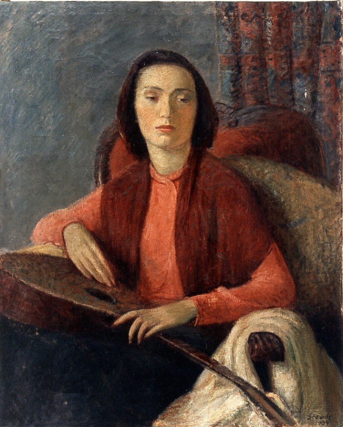 Giuseppina with lute graphic