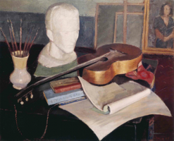 Fig. 11: Hans-Joachim Staude: Painting, Sculpture, Music and Poetry. Oil on canvas, 1937 