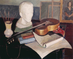 Fig. 11: Hans-Joachim Staude: Pittura, Scultura, Musica e Poesia. Olio su tela, 1937